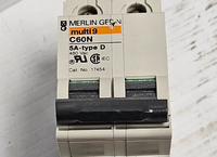 Disjoncteur PLC 17454 C60n 5A Type D 5A 2P Bipolaire 480VAC Utilisé pour Produit sous Garantie
