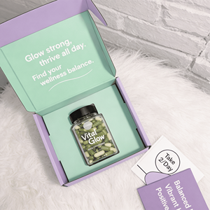 <b>Supplement</b> Bottles DTC Packaging Boxes Corrugated Mailer Box E Flute Tuck Top Mailer Box Custom Packaging - Product Image 3