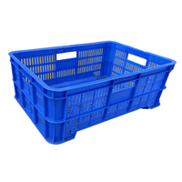Panier de manutention en plastique à mailles, vendu directement d'usine, léger, écologique, caisse en plastique, boîte de stockage logistique, rangement économique