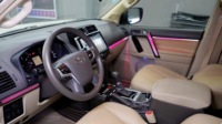 Kit d'éclairage d'ambiance dynamique ZYCELA pour Prado 2010-2019, nouvelle version, éclairage intérieur, commande par bouton, éclairage de pied LED, décoration, 12V, garantie 1 an