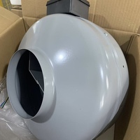 Vente en gros d'usine, ventilateur circulaire encastré gris de 6 pouces, 230V 50HZ 105W 353CFM