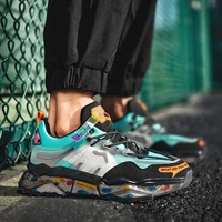 Chaussures de sport décontractées pour la course et la marche, chaussures de sport en maille tendance pour hommes