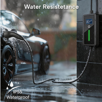 Nouveau chargeur EV portable GBT 32A 7,68 kW IP66 étanche, prise CEE bleue, câble de charge pour véhicule électrique