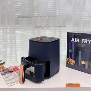 Friteuse à air électrique blanche 4L sans huile, thermostat réglable, panier en plastique antiadhésif PTFE, amovible, usage domestique, garantie 1 an - Product Image 4