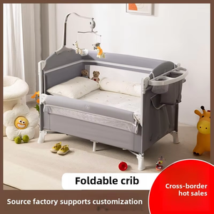 Pratico campo pieghevole da viaggio box di lusso culla per <span class=keywords><strong>neonati</strong></span> lettino letto portatile per soggiorno o uso ospedaliero - Product Image 2