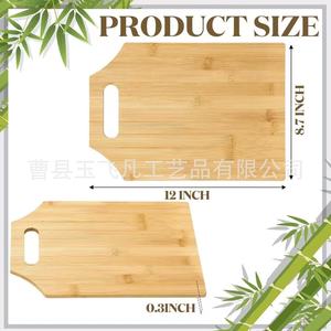 เขียงไม้ไผ่ขนาด 30.5x22 ซม. พร้อมหูจับสำหรับใช้ในครัว - Product Image 2