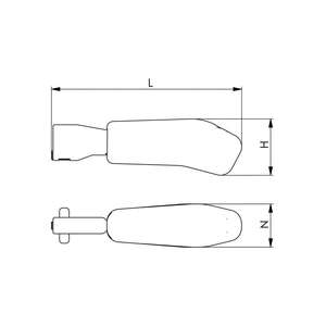 Poignée AMF n ° 6837H taille 3 amovible adaptée à la pince horizontale 6837M - Product Image 2