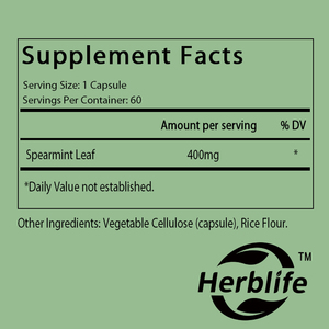 OEM/ODM diskon besar-besaran daun Spearmint-Suplemen Herbal spektrum penuh mendukung kesehatan pencernaan- (60 Kapsul, masing-masing 400mg) - Product Image 2
