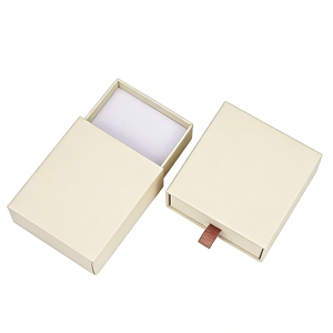 Luxury Small Rigid Cardboard Sliding Drawer Box with Ribbon Pull Manufacturer Vietnam FSC Certified Paper Box Factory - Product Image 1