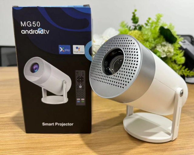 Newest MG50 Portable Smart ATV Projector 300nits Lumens Lamp LCD WIFI 6 Home Theater Projector MINI Android Projector