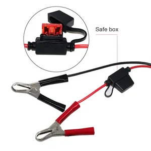 Croc Clip Car battery Aux 3.5Mm SAE Battery Crocodile Solar Cable With Connector Motorcycle Cell Phone Charger