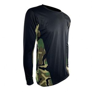 เสื้อตกปลาผ้าโพลีเอสเตอร์แบบซับเหงื่อสำหรับผู้ชายเสื้อตกปลาแห้งเร็วแบบตาข่ายระบายอากาศ50 + ป้องกันแสงแดด - Product Image 3