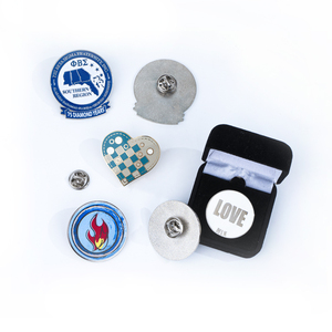Pins de Esmalte Duro Personalizados, Insignia de Seguridad con Logotipo, Diseño de Broche, Insignias de Solapa de Metal Personalizadas - Product Image 1