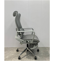 Chaise de bureau ergonomique moderne et contemporaine de style mesh avec repose-jambes rétractables et hauteur réglable pour hôpital, maison et bureau