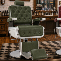 Fauteuil de Barbier Contemporain en Cuir Polyvalent avec Pompe Hydraulique Robuste et Réglable – Mobilier de Salon pour Hôtels et Salons de Coiffure