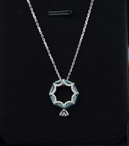 <span class=keywords><strong>Pendentif</strong></span> exclusif en <span class=keywords><strong>or</strong></span> 18 carats avec <span class=keywords><strong>topaze</strong></span> et diamant, 1,04 ct, collier avec breloque pour femme, personnalisable - Product Image 5