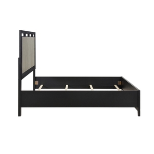 Contemporary Charcoal Gray Finish Queen Size Adjustable Soft <b>Bed</b> Integrated <b>LED</b> Backlighting Solid Wood Frame Bedroom Furniture - Product Image 3