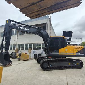 Excavadora de ruedas Hyundai 220LC-9S usada, el mejor servicio, motor Cummins original coreano, excavadoras hidráulicas pesadas de segunda mano - Product Image 4