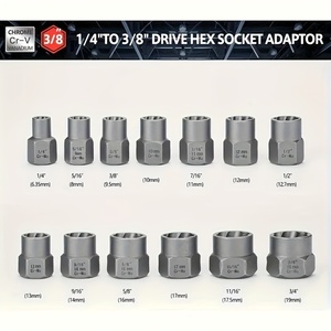 14-piece Electroplated <b>Nut</b> <b>Extractor</b> Set Reverse Thread 14pcs Screw Remover for Power Tools Manual Wrenches Packaged Plastic - Product Image 4