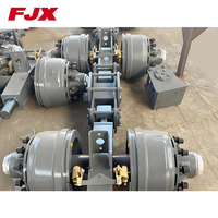 Remorque de camion lourd Liangshan Juxin à essieu tandem, matériau métallique, série à quatre essieux à double ligne à vendre