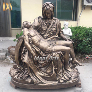 Estatua de bronce de tamaño real para decoración de jardín al aire libre, Ideal para decoración artística, Estatua de la iglesia María y Jesús - Product Image 3