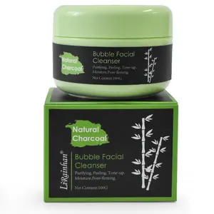 Mousse nettoyante pour le visage, Gel au charbon de bois, organique, 1 pièce