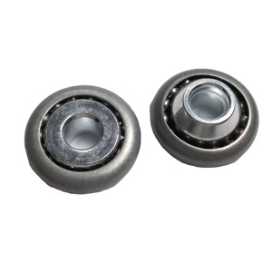Roulement à gorge profonde tout acier 12x42mm pour fixation de porte de volet roulant électrique en aluminium - Product Image 1