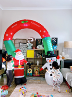 Arches gonflables personnalisées pour centre commercial avec ventilateur intégré pour l'activité Hello Kitty