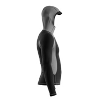 Rashguard à manches longues pour homme avec capuche et visière, protection solaire, séchage rapide, extensible, pour le surf et la natation