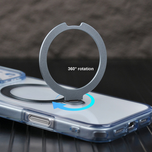 Luxury 360 Degree Rotatable Crystal Fixed Point Magnetic Suction Protective Phone <strong>Case</strong> For <strong>iPhone</strong> <strong>17</strong> <strong>Pro</strong> Max New Release - Product Image 3