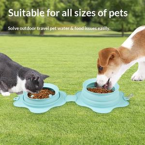 Tazón Plegable para Perro, Portátil, para Viajes y Paseos al Aire Libre, Anti-Asfixia, Alimentación Lenta - Product Image 4