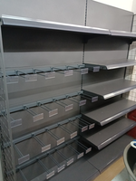Étagère de supermarché OEM pour magasin de détail, présentoir d'épicerie, système d'étagères en acier de qualité commerciale