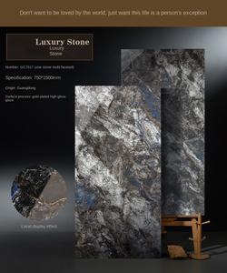 Elegantes <span class=keywords><strong>paneles</strong></span> de pared de <span class=keywords><strong>piedra</strong></span> de lujo 750x1500 baldosas modernas <span class=keywords><strong>para</strong></span> el hogar <span class=keywords><strong>para</strong></span> <span class=keywords><strong>Exterior</strong></span>/baño/Cocina/sala de estar/Villa <span class=keywords><strong>para</strong></span> exteriores - Product Image 2