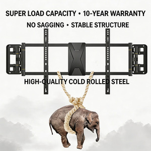 Support mural pour téléviseur <span class=keywords><strong>en</strong></span> acier laminé à froid de qualité supérieure, robuste, capacité de charge fixe de 40 kg, pour usage commercial et bureautique - Product Image 4