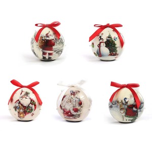 Décorations d'arbre de Noël en plastique or brillant de 8cm bon marché d'usine ornements boule de Noël personnalisée fournitures de <span class=keywords><strong>décoration</strong></span> de Noël - Product Image 4