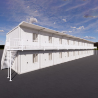 Maison préfabriquée en conteneur contemporaine de 20 pieds, mobile, détachable, portable, personnalisable, étanche, ignifuge, durable, pour usage scolaire