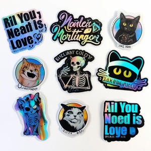 Không thấm nước UV chống lại tùy chỉnh in ấn Vinyl chết Cắt nhãn dán nhãn Logo cá nhân dán dính PVC dán ba chiều - Product Image 5