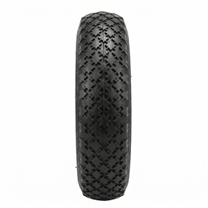 PR1003 Rueda Neumática de Goma 10X3.00-4, Neumático Inflable de 10 Pulgadas 3.00-4, Llanta de Acero, Orificio para Eje de 3/4'', Pieza para Carretilla de Jardín - Product Image 3