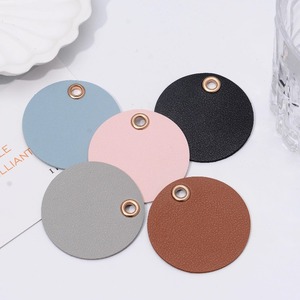 Plaque d'identification personnalisée en cuir pour chien, gravée, pour collier, pendentif rond, rectangulaire ou en forme d'os, cadeau, 5 couleurs, livraison directe - Product Image 4