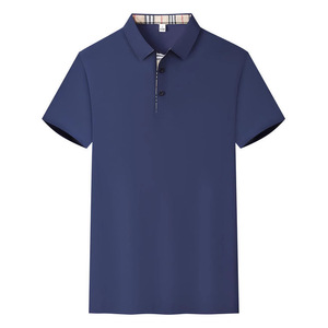 Camiseta Polo de Nailon de Color Sólido para Hombre, Manga Corta, Ropa de Trabajo, Uso Diario - Product Image 2