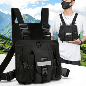 Sacs Poitrine Décontractés et Personnalisés, Sacs à Bandoulière de Sport Tactiques Étanche, Antivol et Tendance pour Hommes, avec Logo - Product Image 1