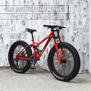 Vélo de montagne personnalisé avec pneus ultra larges pour adultes, jeux de banlieue à grande vitesse avec pédale ordinaire et <span class=keywords><strong>fourche</strong></span> en acier - Product Image 1