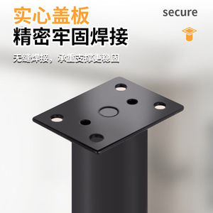 Adjustable Height <b>Table</b> Legs <b>With</b> Casters Plate Mount Cold Rolled Steel Minimalist Design Furniture Caster - Product Image 1