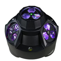 QSE Projecteur LED à tête mobile 200W à quatre têtes, effet Bee Eye, RGBW, Stroboscope, Laser, DMX512, activé par la voix, dimmable, pour piste de danse et concert