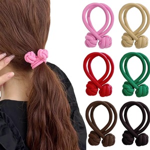 Заводская оптовая продажа, завязанные повязки для волос для девочек, индивидуальные цветные резинки для волос, резинки для волос для женщин - Product Image 1