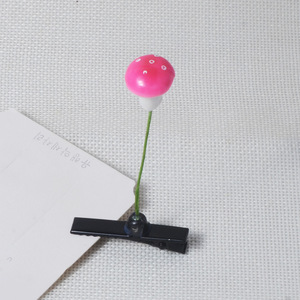 Mushrooms Flower Plant Elastic Hairpin Plastic Material Hair Clip Easter Decoration for Party - Product Image 6