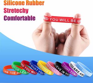 Pulseras de Silicona con Logotipo Personalizado, Pulseras de Goma de Colores Variados, Pulseras Deportivas para Hombre y Mujer, Gran Venta - Product Image 5