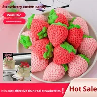3D Aardbei Roze Suiker Marshmallow 100g Fruitige Smaak Cake Dessert Bakdecoratie Internetberoemdheid IJs Drink