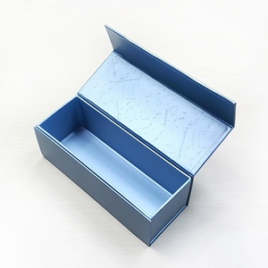 Boîte cadeau magnétique personnalisée pour bouteilles de champagne, emballage de bouteille rigide de luxe avec <span class=keywords><strong>mousse</strong></span> moulée et ruban en satin - Product Image 5