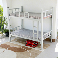 Cama litera moderna tipo loft, tamaño completo, estructura de metal y hierro con escritorio integrado, marca Wujiazhu, garantía de 10 años, ahorro de espacio
